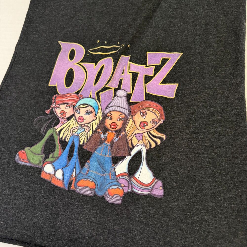Bratz Doll Razorback Grey Tank Top, S Y2K Nostalgia